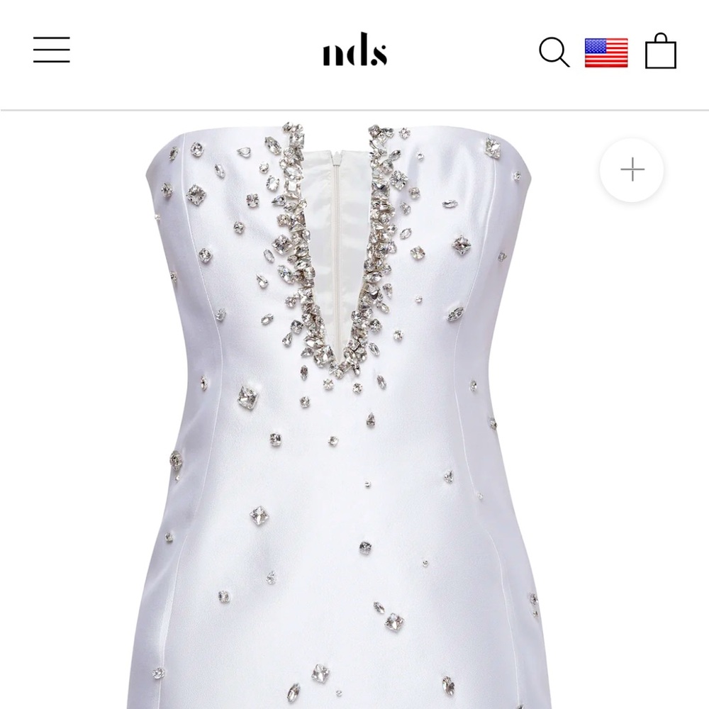 NDS the Label handmade bridal soirée gem encrusted gown